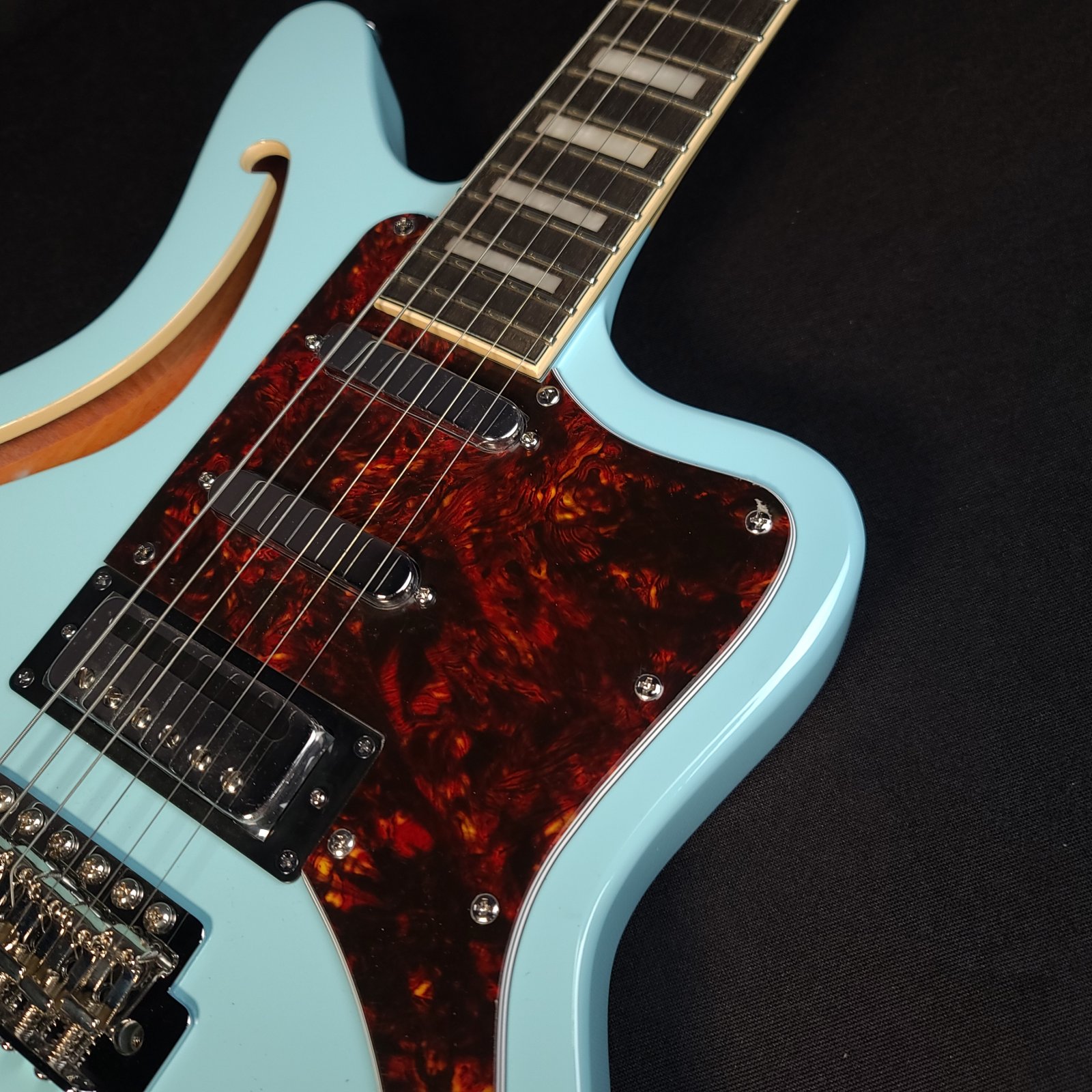 D'Angelico Premier Bedford SH Sky Blue Electric Guitar With Gig