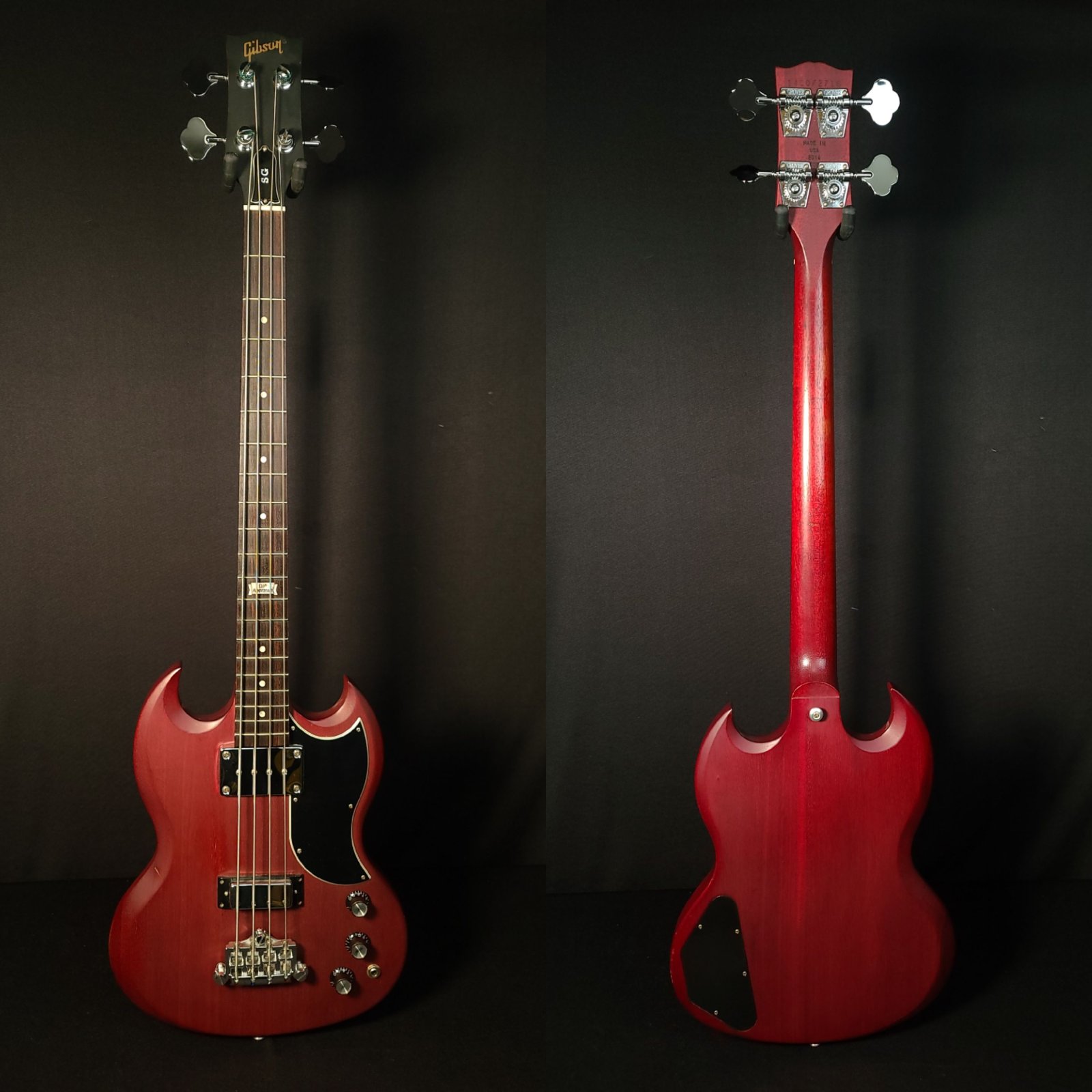 Used Gibson 2014 120th Anniversary SG Special Bass Faded Cherry w/OHSC