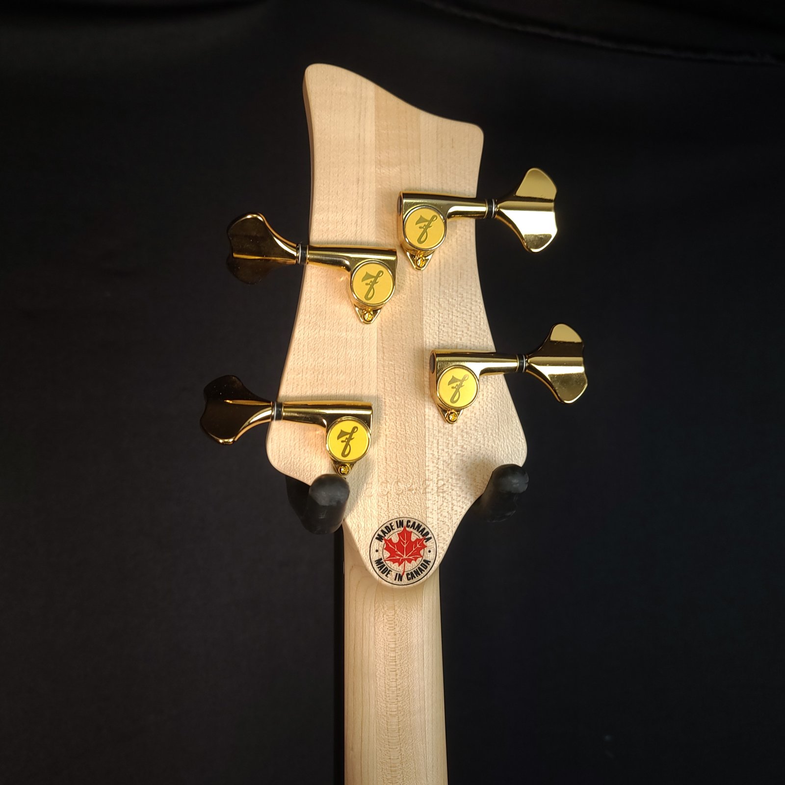 F Bass VF4-PJ Olympic White 4 String Bass, Gold Hardware, with Bag