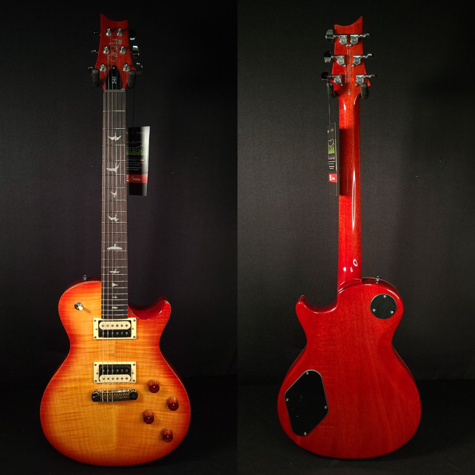 【9432】 美品 Paul Reed Smith SE 245 PRS RED PRS Paul Reed Smith SE Custom 24-08 Quilt Electric Guitar