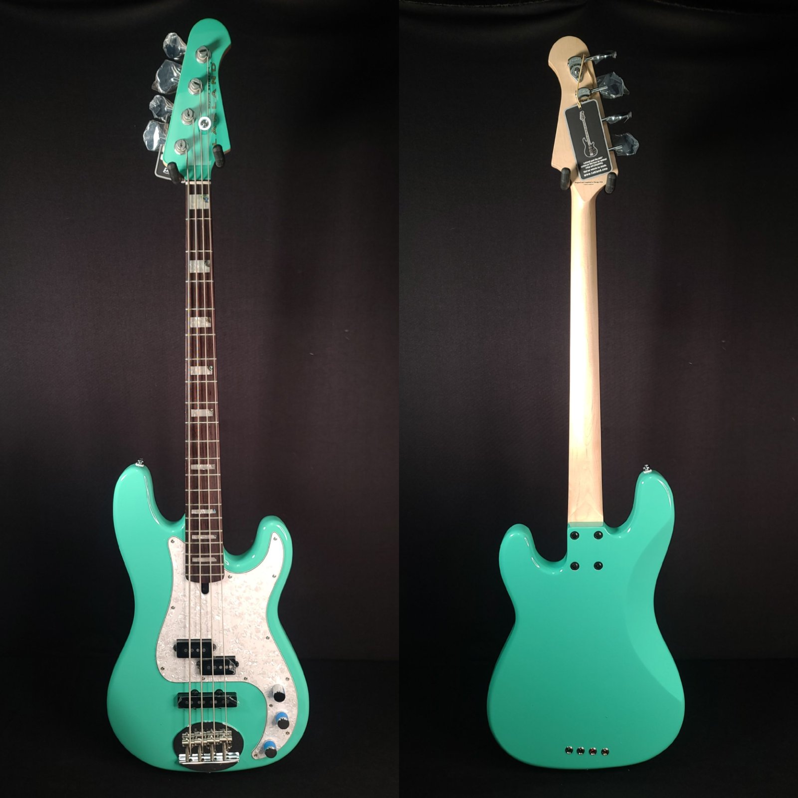 2023 Lakland Skyline 44-64 Vintage P Bass Custom Limited Sea Foam Bass
