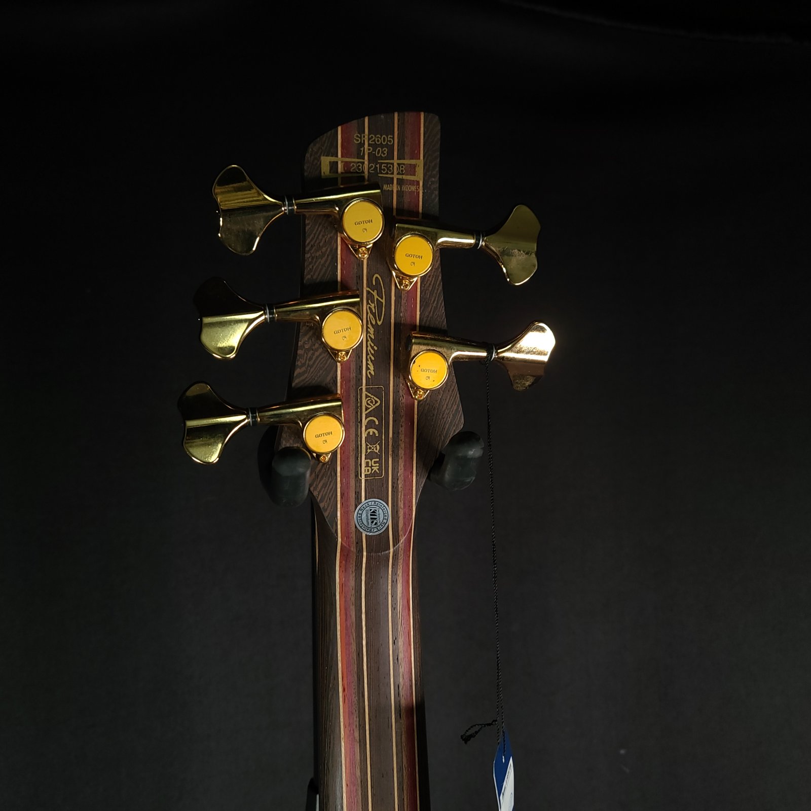 Ibanez Premium SR2605 CCB 5 String Bass Guitar Cerulean Blue