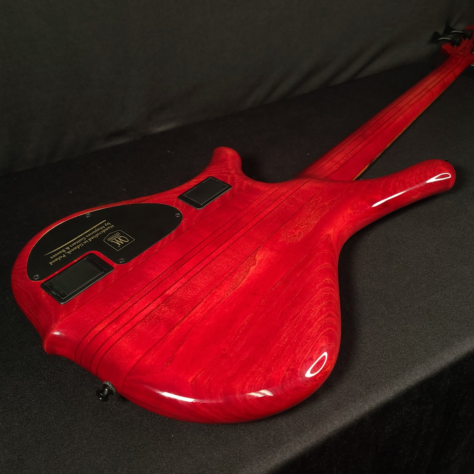 Mayones Comodous 5 String Neck Through Liquid Red Bass with Gig Bag