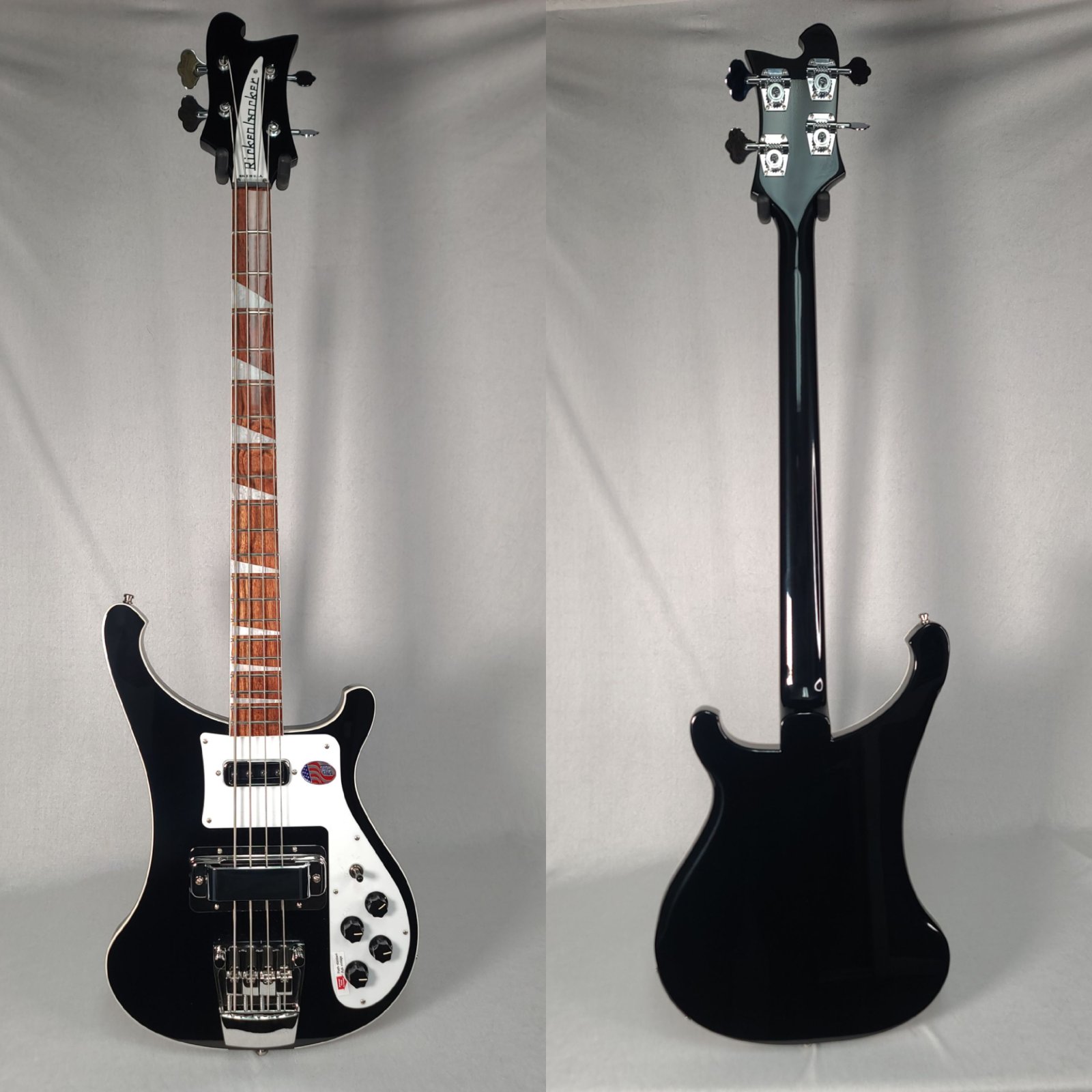 Rickenbacker 4003 Bass Jet Glo With Case, Updated Bridge.