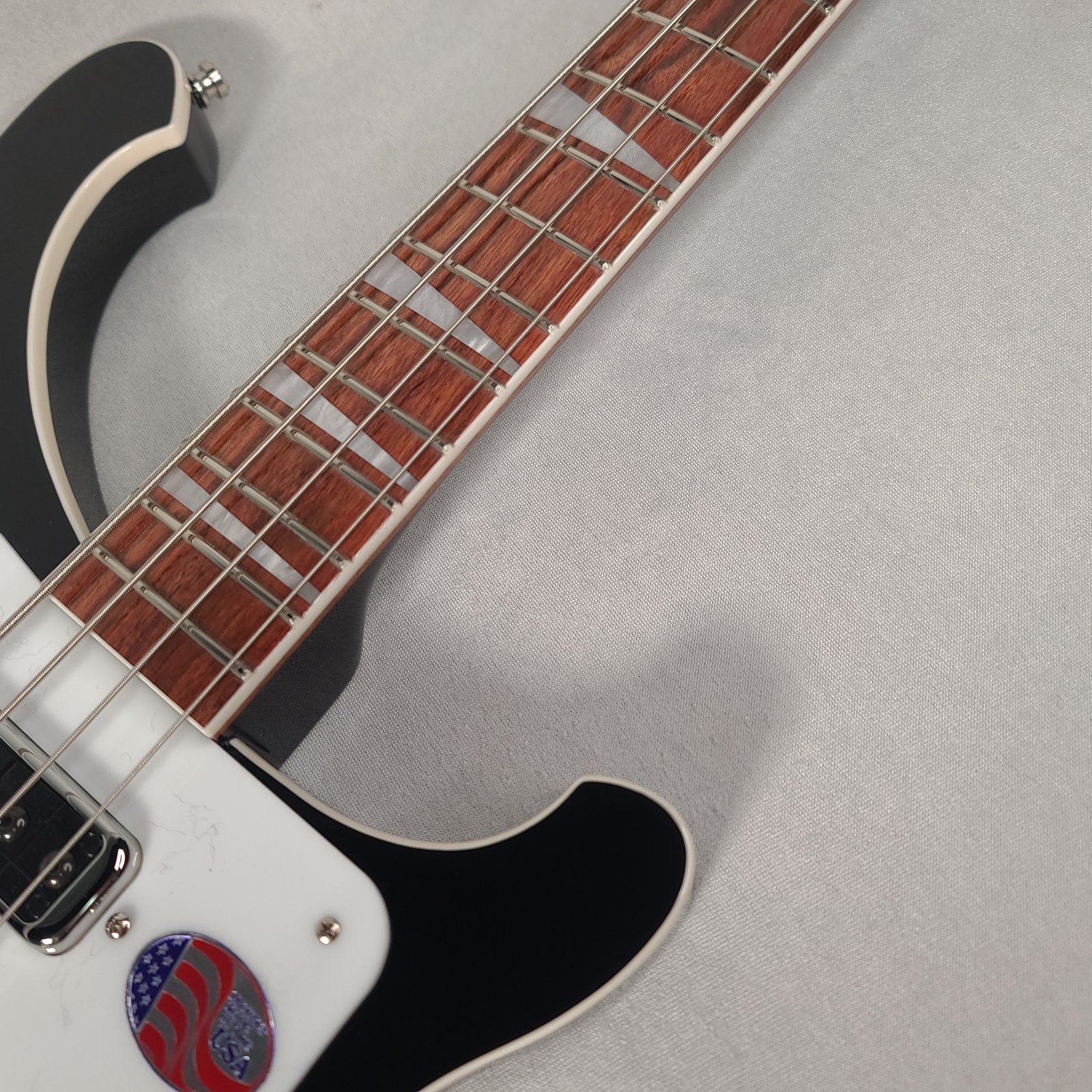 Rickenbacker 4003 Bass Jet Glo With Case, Updated Bridge.