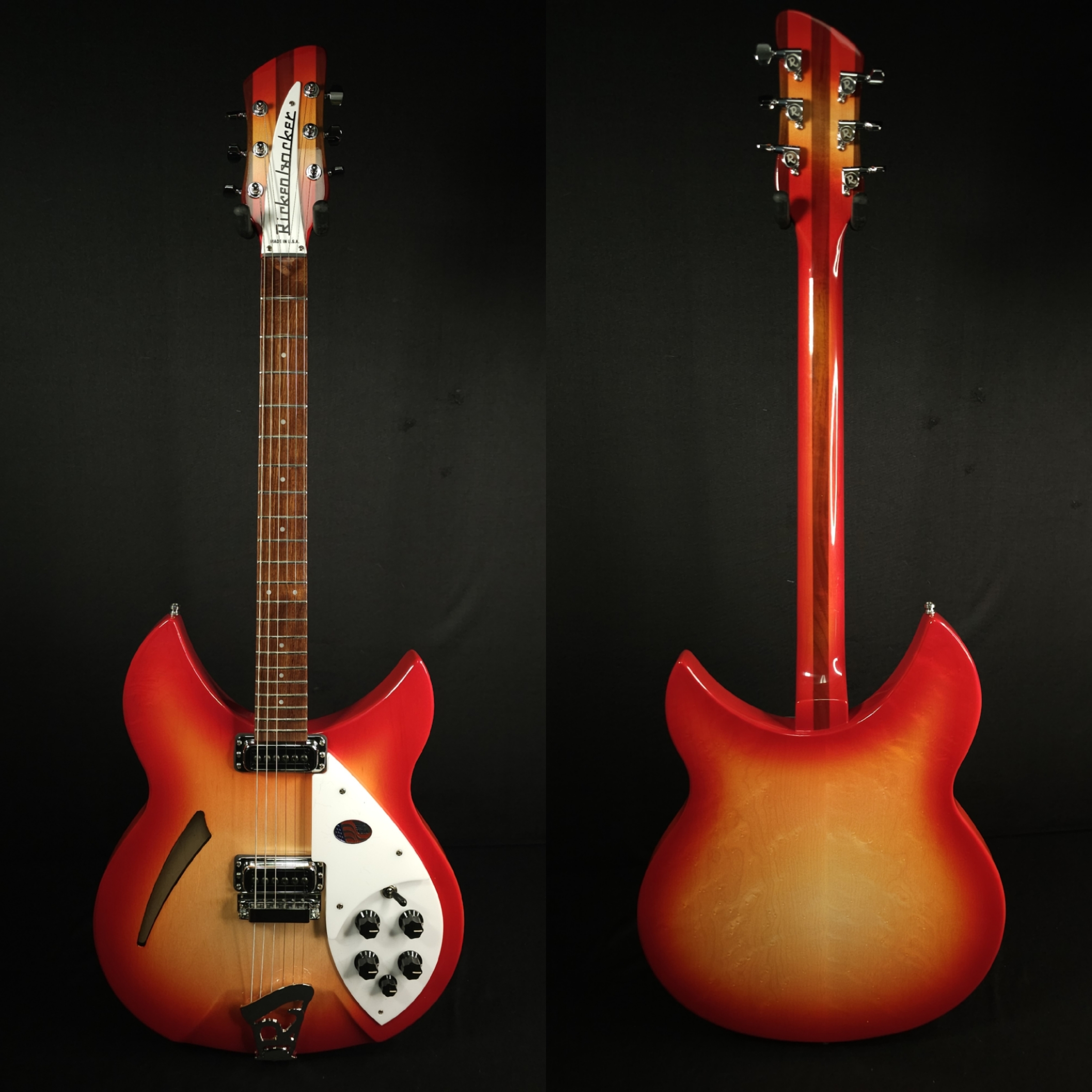 Rickenbacker 330 6 String Electric Guitar FireGlo With Case