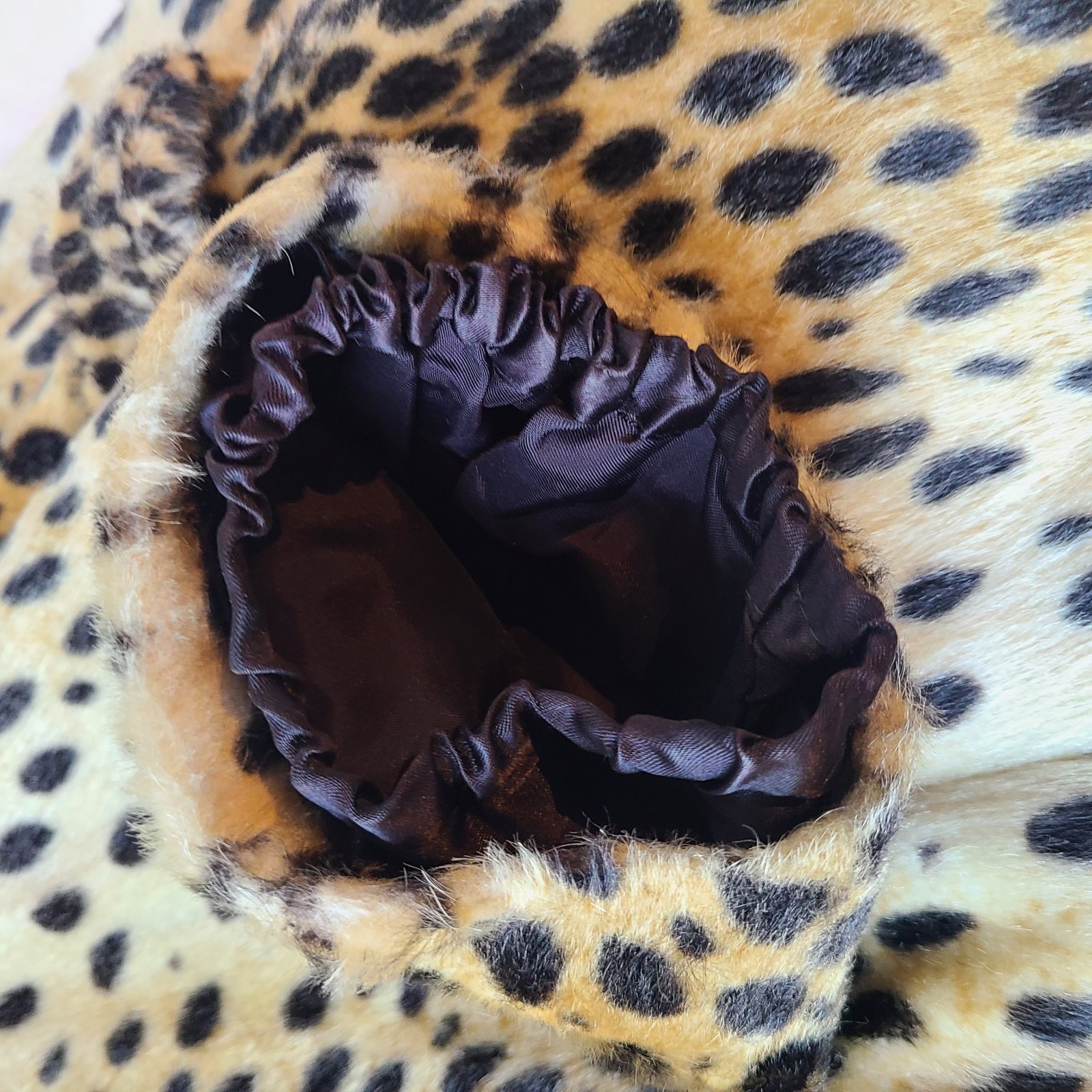 Vintage Late 1960s, Ocelot Animal Spotted Faux Fur Double