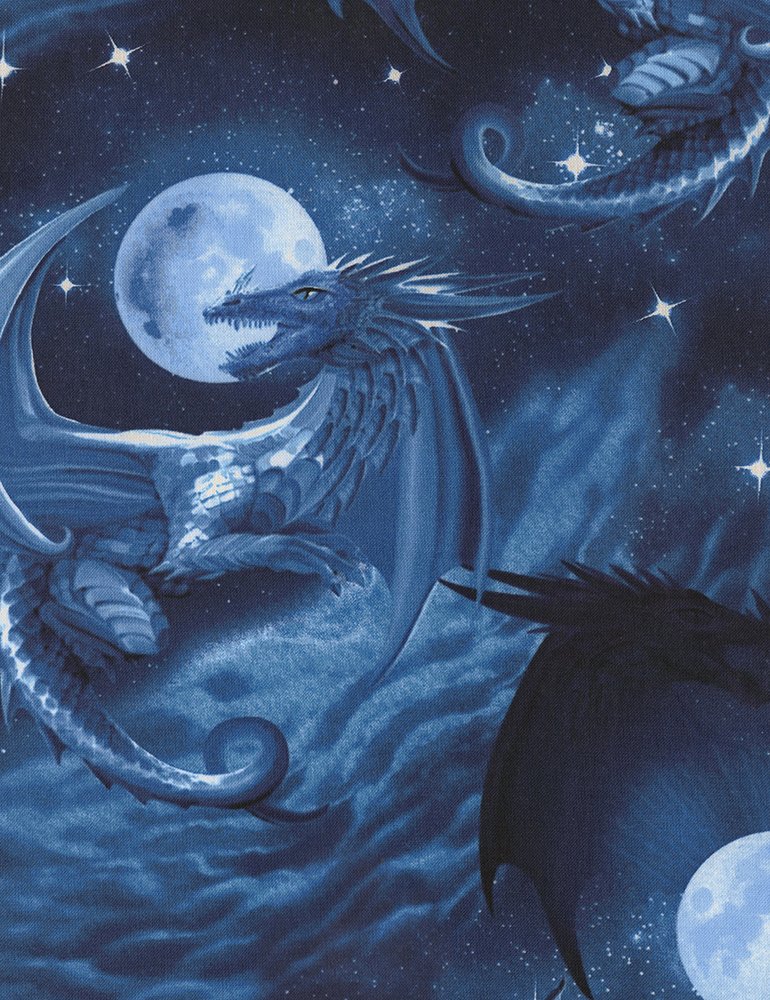 COMING SOON! Dragon Fantasy Mystic Mythology Magic Realm Cotton Quilt