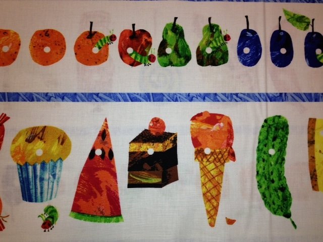 Eric Carle Very Hungry Caterpillar Rainbow Watercolor Fruit Stripe ...