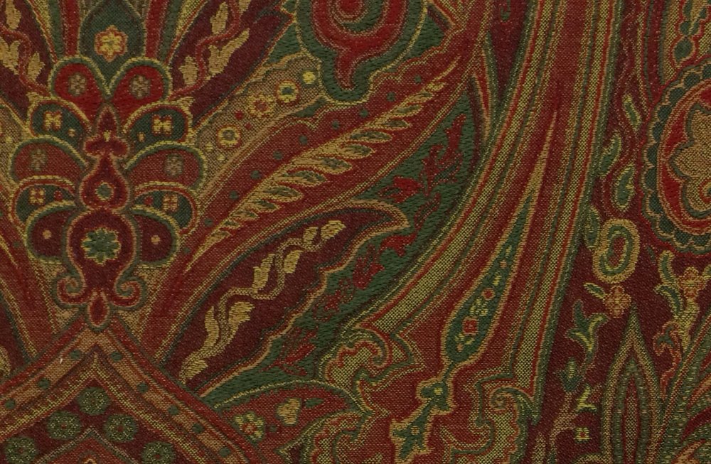 Clarence House Etro Italy Mughal Red Heavy Weight Upholstery Fabric