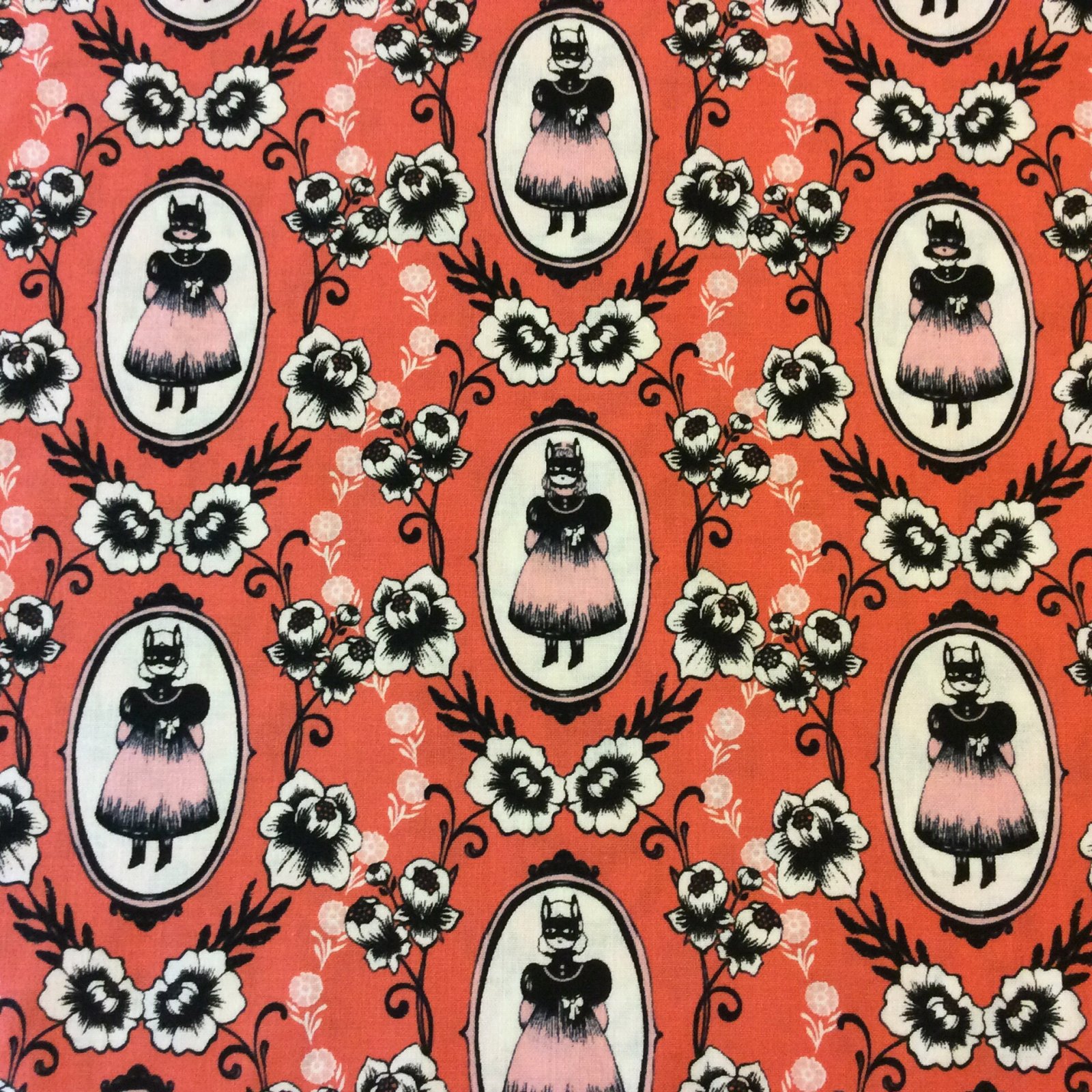 COTTON + STEEL Mask Trick or Treat Cotton Quilt Fabric CTN51 Sarah