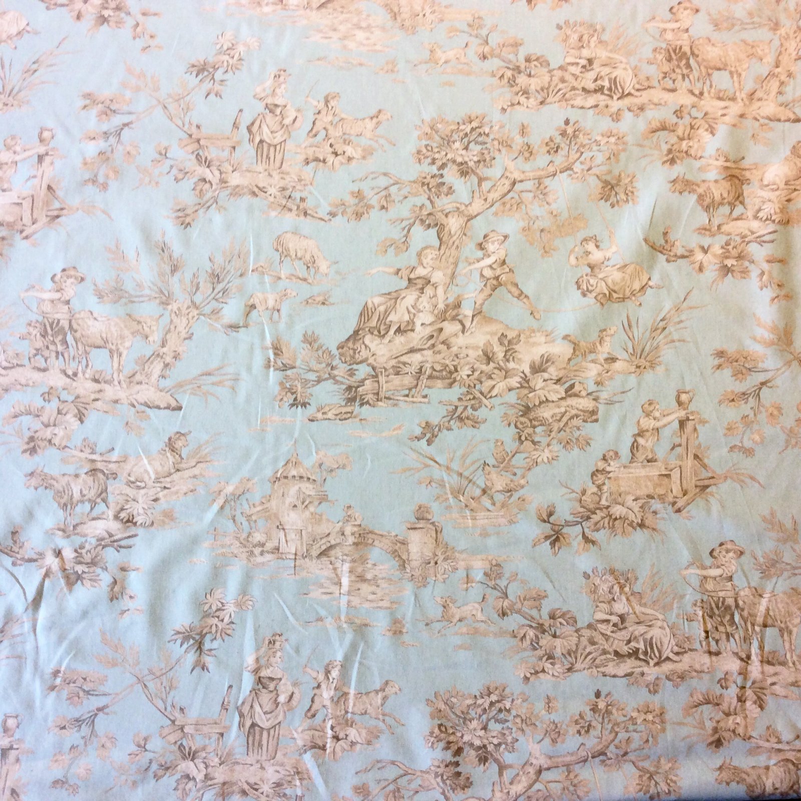 LHD006 Pastoral Toile Garden European Drapery Upholstery Home Decor Fabric