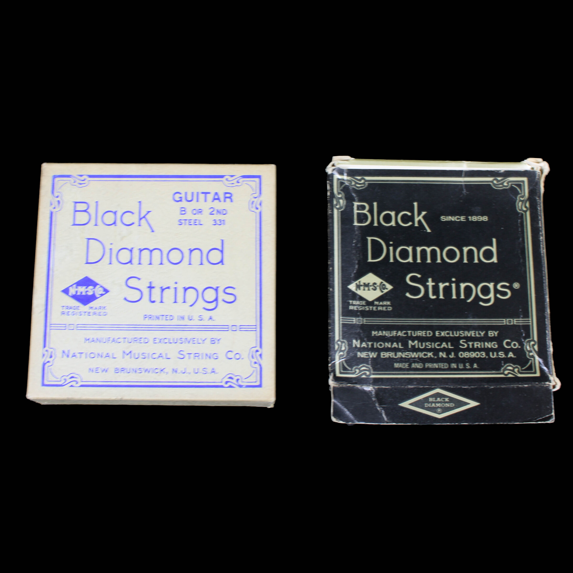 Black Diamond Strings, Vintage Boxes for Display