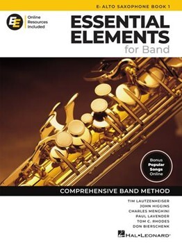 Essential Elements for Band - Eb Alto Saxophone Book 1 with Online Resources Alto Sax