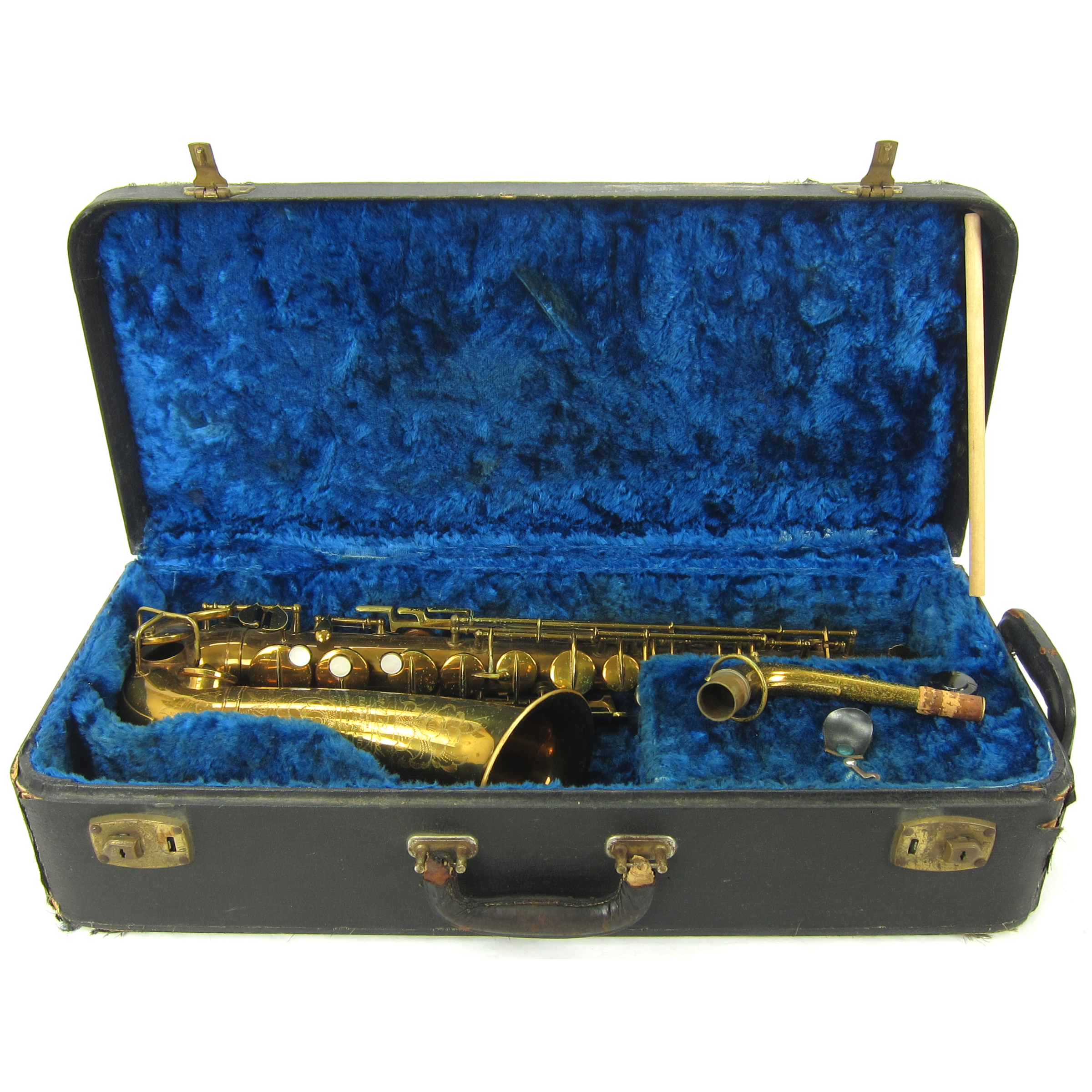 Geo M Bundy 42M Alto Sax Stencil made by Pan American/Conn, Original Case