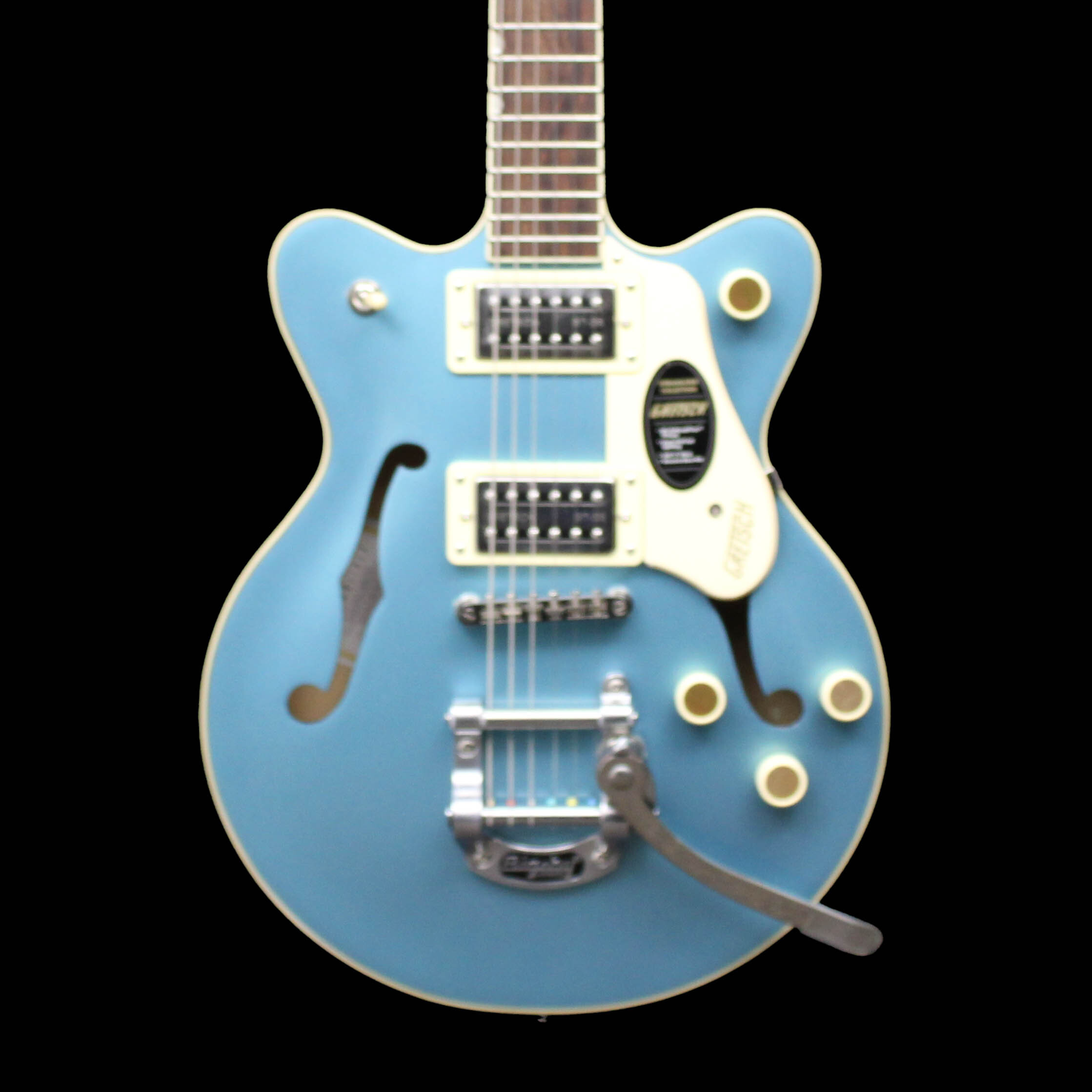 Gretsch G2655T Streamliner Center Block Jr. Double-Cut with Bigsby, Laurel Fingerboard, Arctic Blue