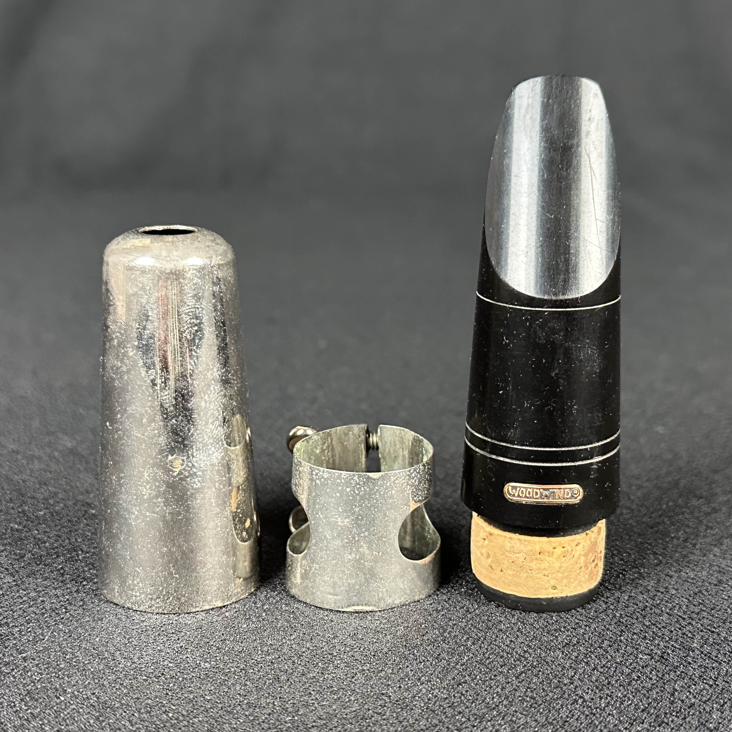 Vintage Woodwind Co Hard Rubber G8* Bb Clarinet Mouthpiece, Ligature, Cap