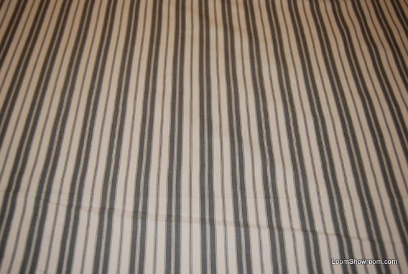 Ch27 Clarence House Clic Ticking Stripe Grey And White Stripes Ch27 Clarence House Clic Ticking Stripe Grey And White Stripes Heavy Weight High Thread Count Cotton Fabric