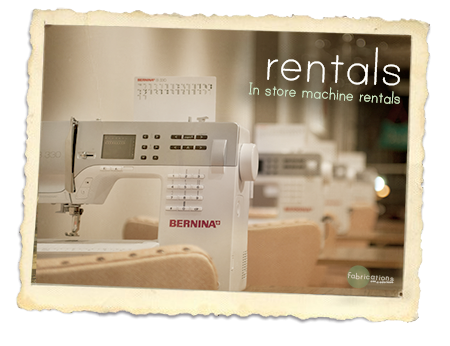 Sewing machine in the store