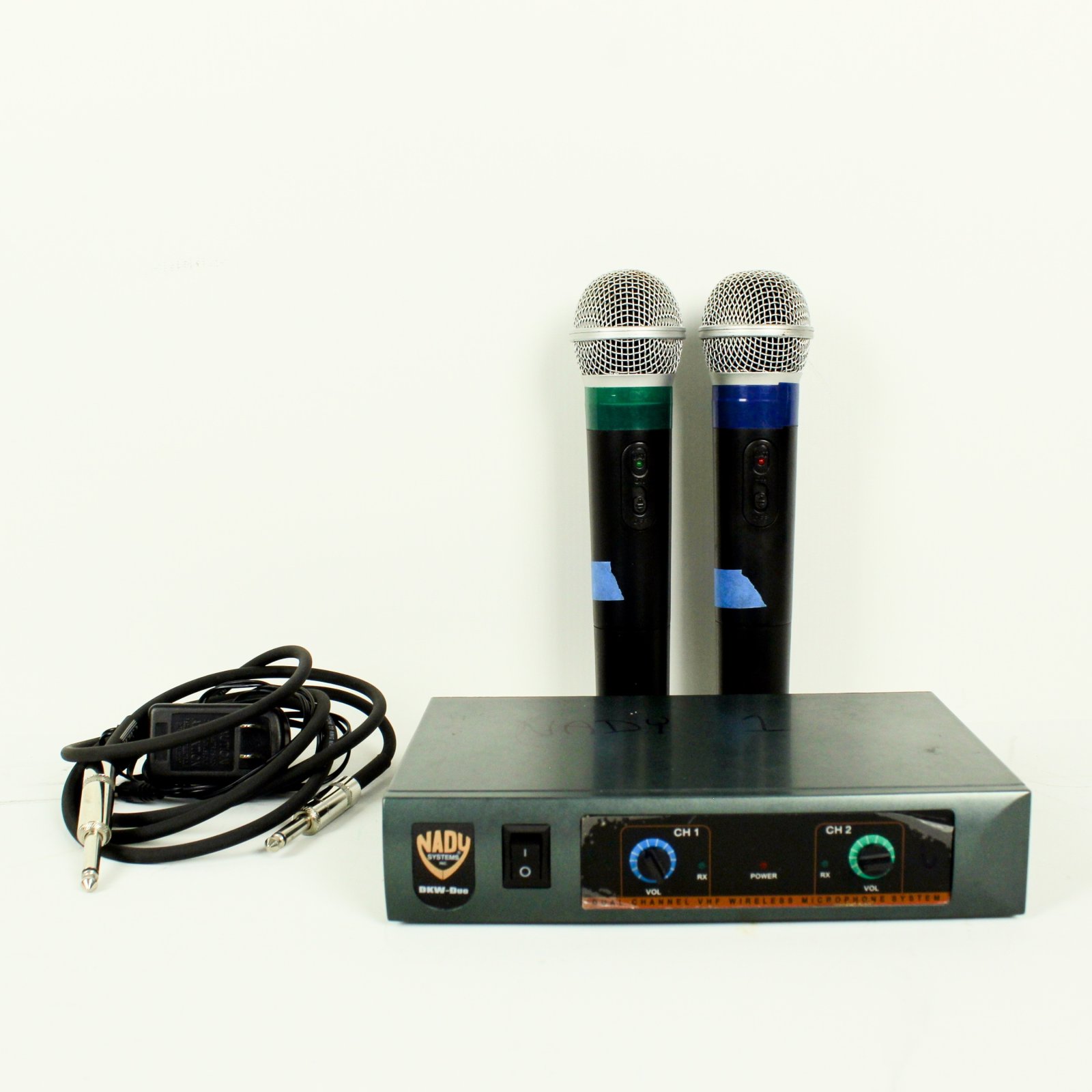 Nady DKW-DUO Wireless Receiver Set w/ 2 Wireless Handheld Mics (USED)