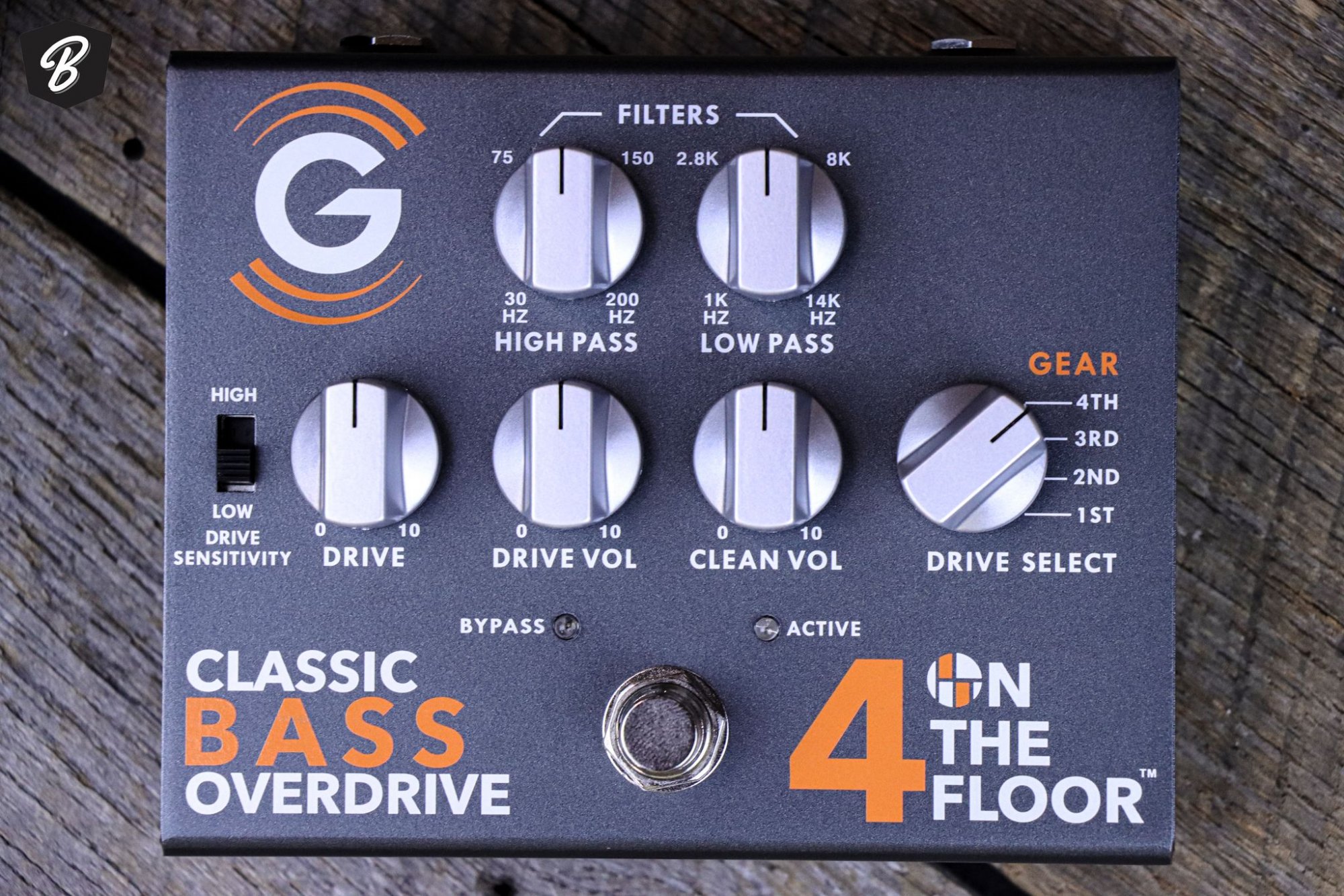 Genzler 4 on the Floor Classic Bass Overdrive Pedal - 399337