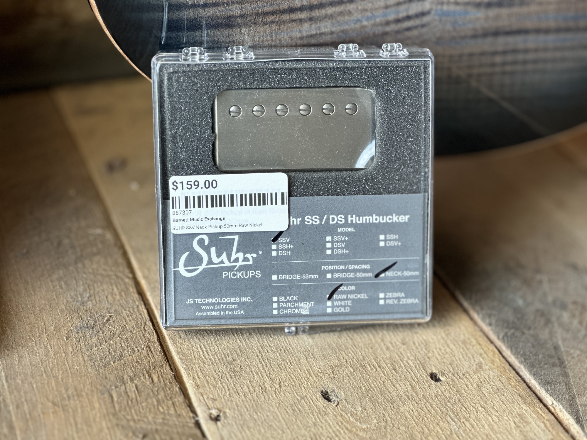 ギター Suhr SSV neck raw nickel