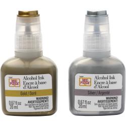  Metallic Alcohol Ink Set 20 Metal Colors Metallic