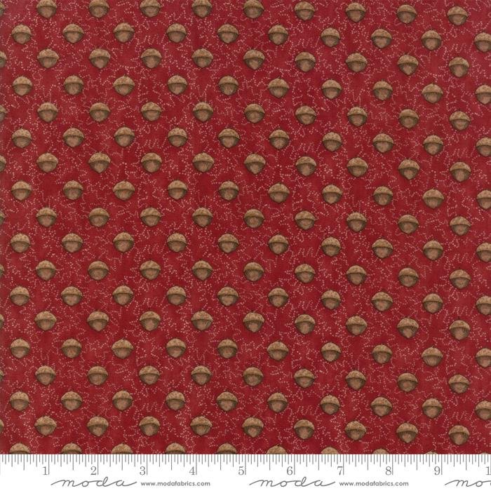 Oak Grove Lane - Cranberry Red Novelty Floral -  Kathy Schmitz - Moda - 752106369870 - 7004 11