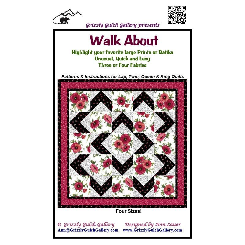 NEW From GRIZZLY GULCH GALLERY WALK ABOUT QUILT QUILTING PATTERN