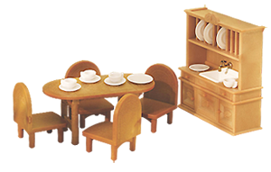 Calico Critters Dining Room Set 020373218093 Calico Critters Dining Room Set