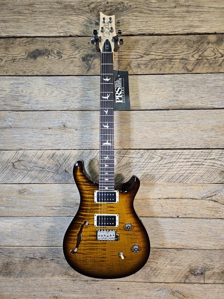 PRS CE24 Semi-Hollow Black Amber W/Bag - 825362110187