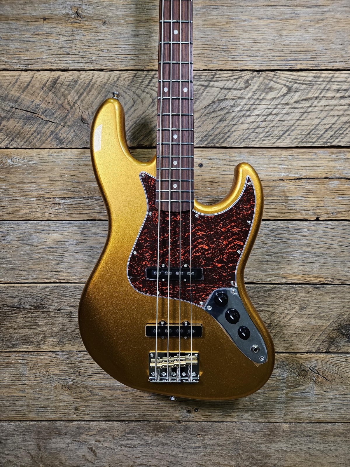 JET JJB-300 GD R 4 String Bass Gold - 3831120915632