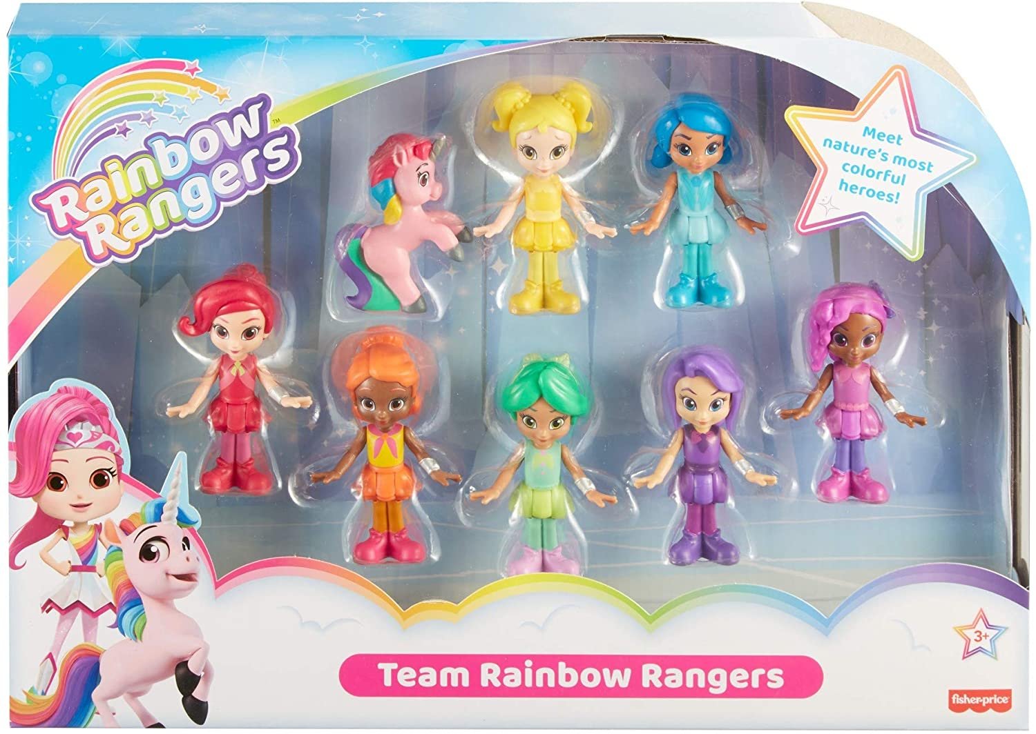 Fisher Price Rainbow Rangers Team Rainbow Rangers 887961774283