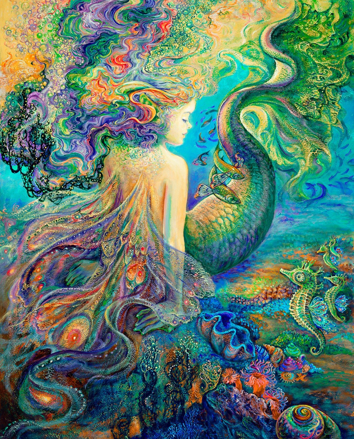 3 Wishes Call Of The Sea By Josephine Wall 17994 Multi 36 Digital 3 Wishes Call Of The Sea By Josephine Wall 17994 Multi 36 Digital