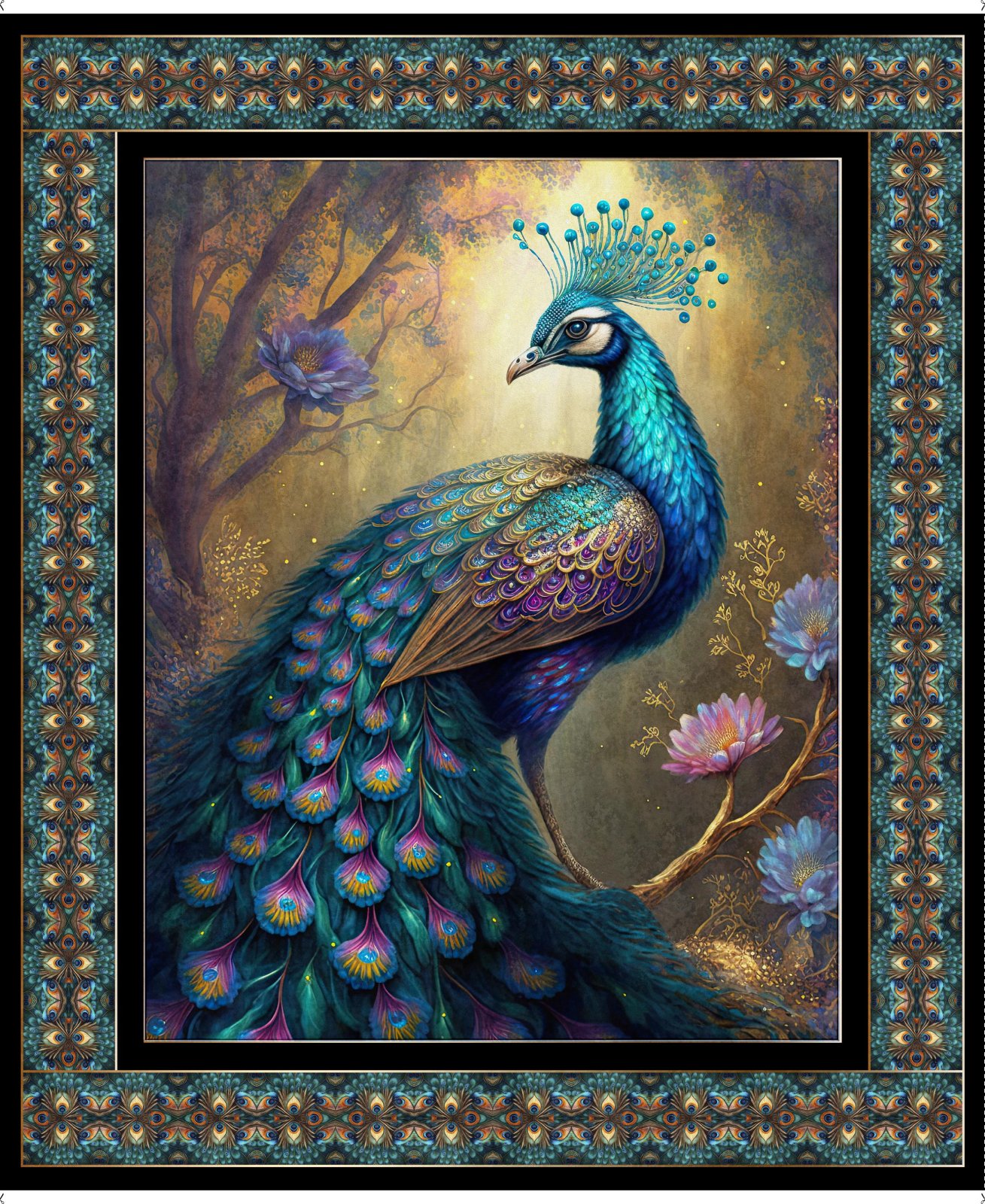 ★QUMAPON ROUGE+QUMAPON PEACOCK Peacock Delight - 550 Piece Jigsaw Puzzle by MasterPieces