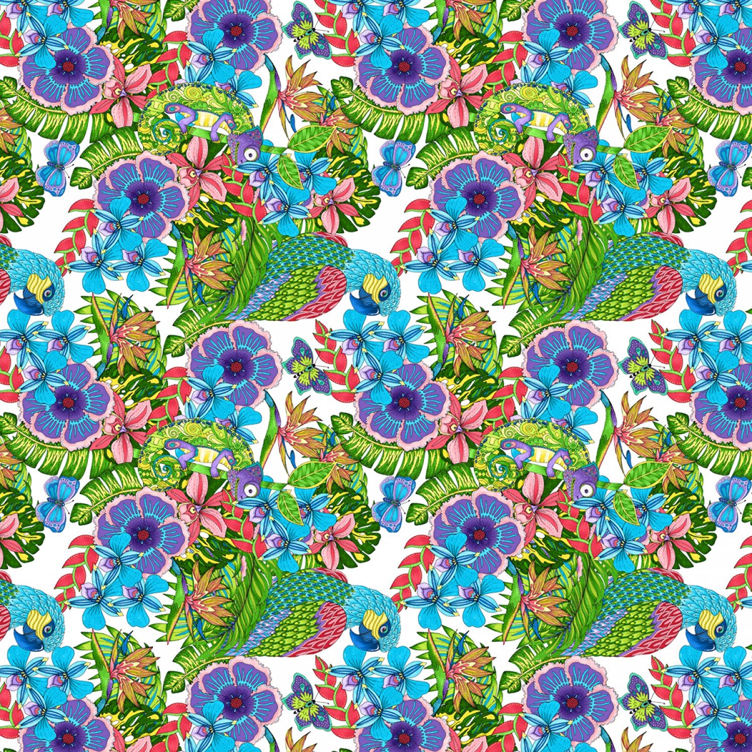 Paradise Falls by Hello Angel Bubbles Wilmington Prints Purple