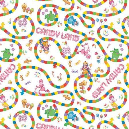 Camelot Fabrics Hasbro Gaming  Retro Collection  95070303-1 Candy Land  $13.90/per yard 