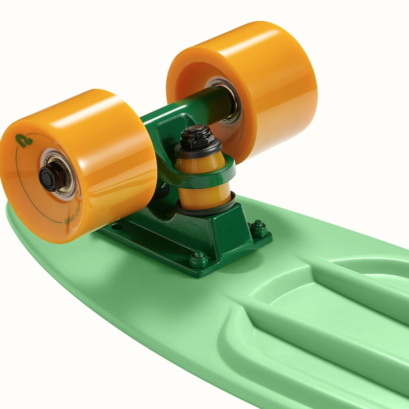 Longboard Complet Yocaher Micro Cruiser 'The Bird Green' - 25 Pouces, Trucks Heavy Duty