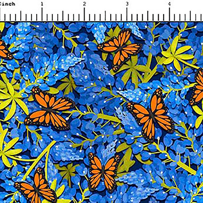 All Texas Shop Hop Butterflies Bluebonnets 