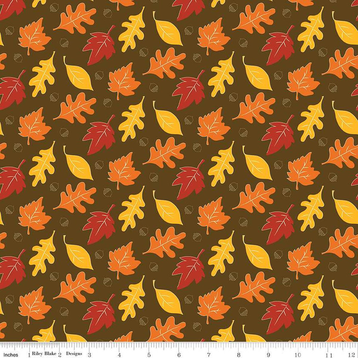 Falls In Town Leaves Brown 