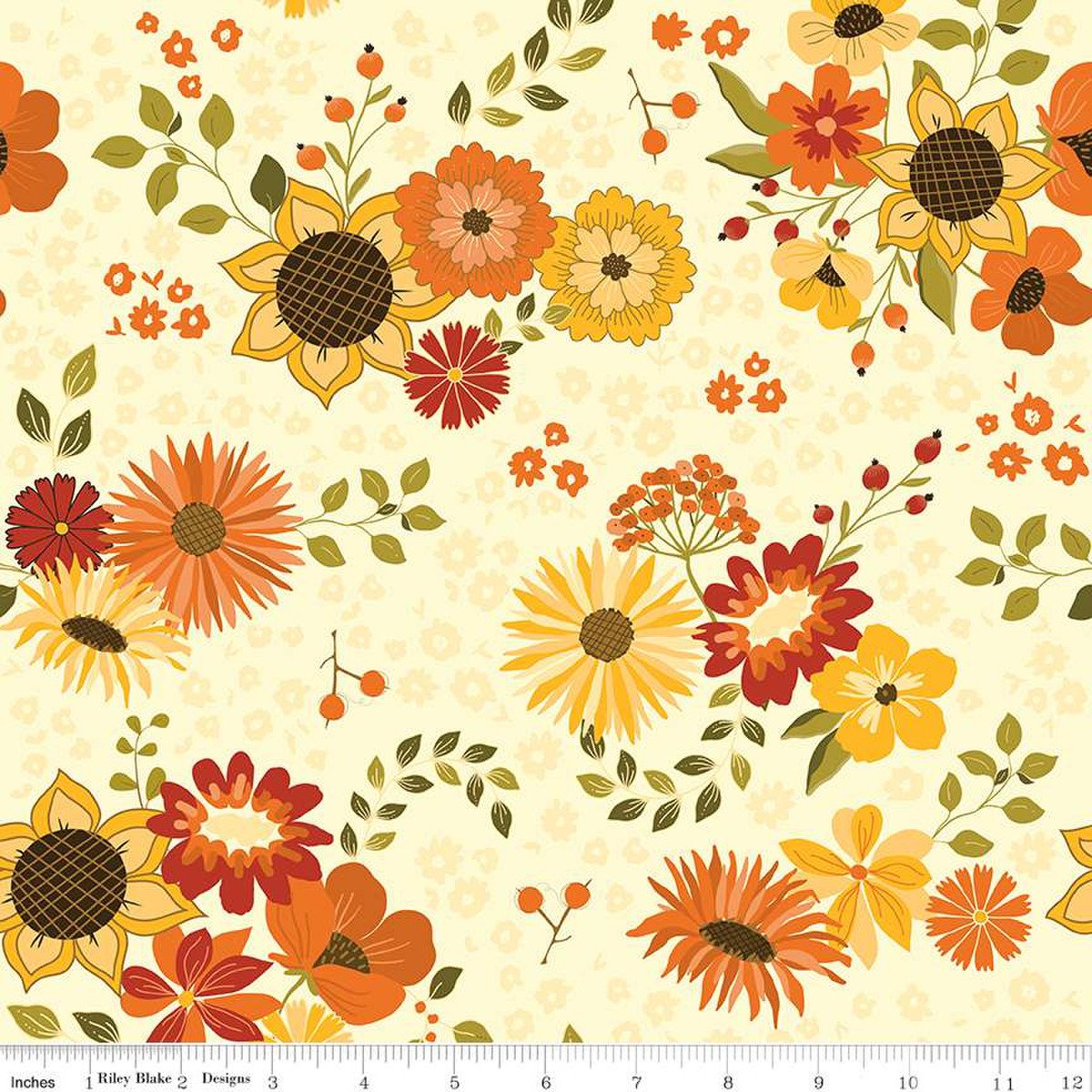Falls In Town Main Floral Print Cream 