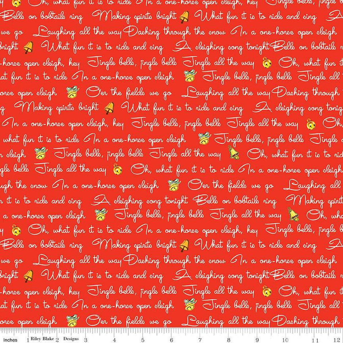 Jingle Bells Lyrics Red 