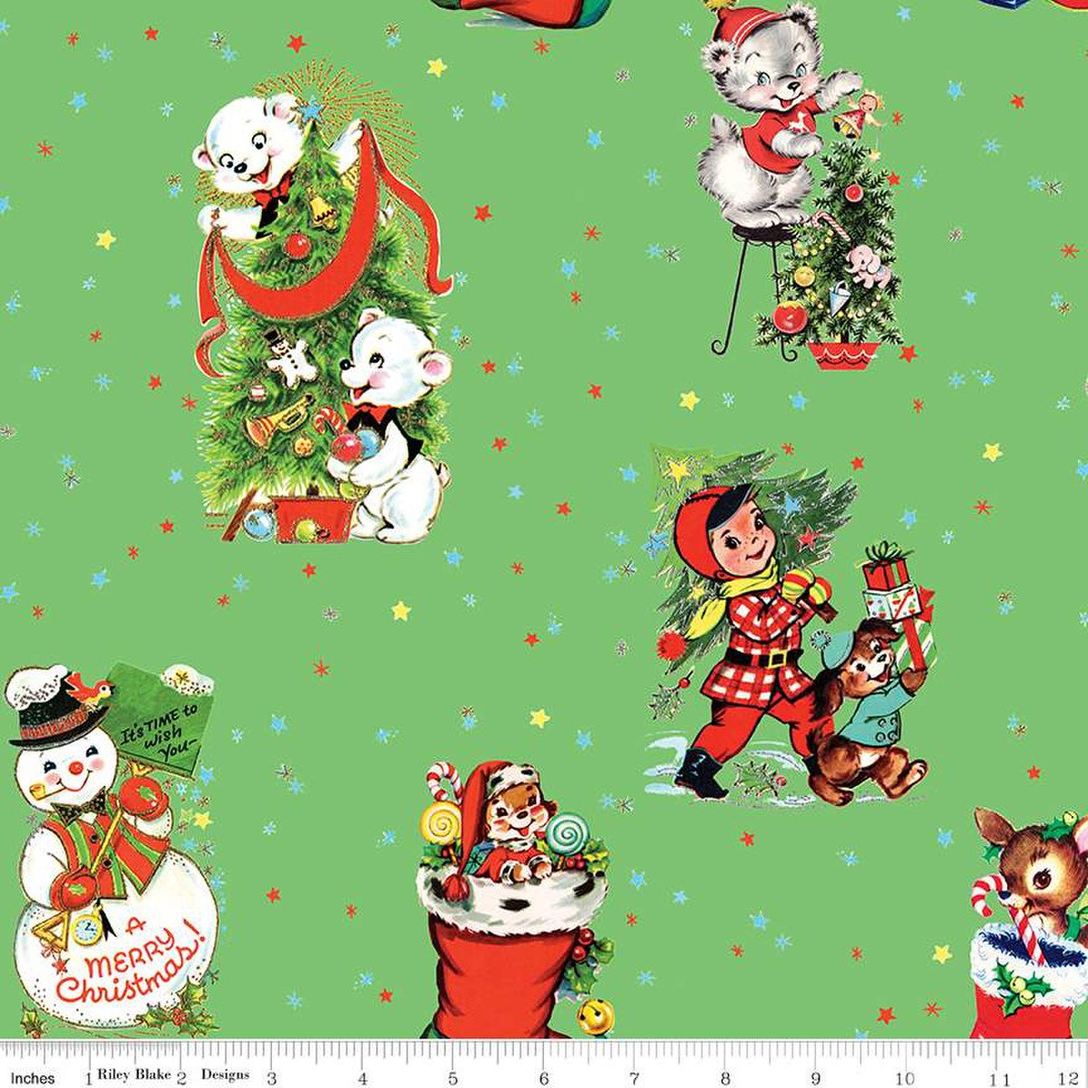 Jingle Bells Main Green 