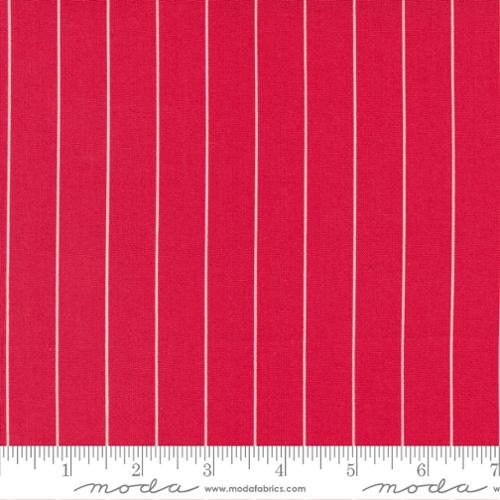 Merry Little Christmas Pin Stripe Red 