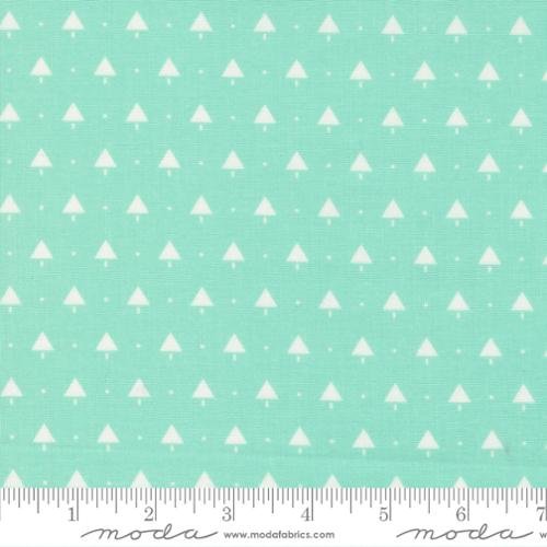 Merry Little Christmas Trees Aqua 
