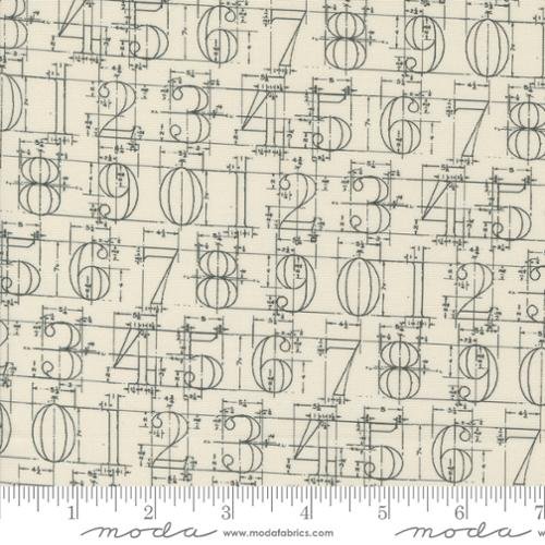 Sable Swan Numbers Text Words Cream 