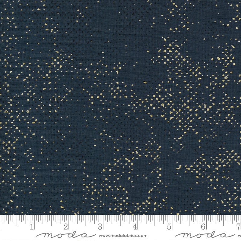 Spotted Navy Metallic 