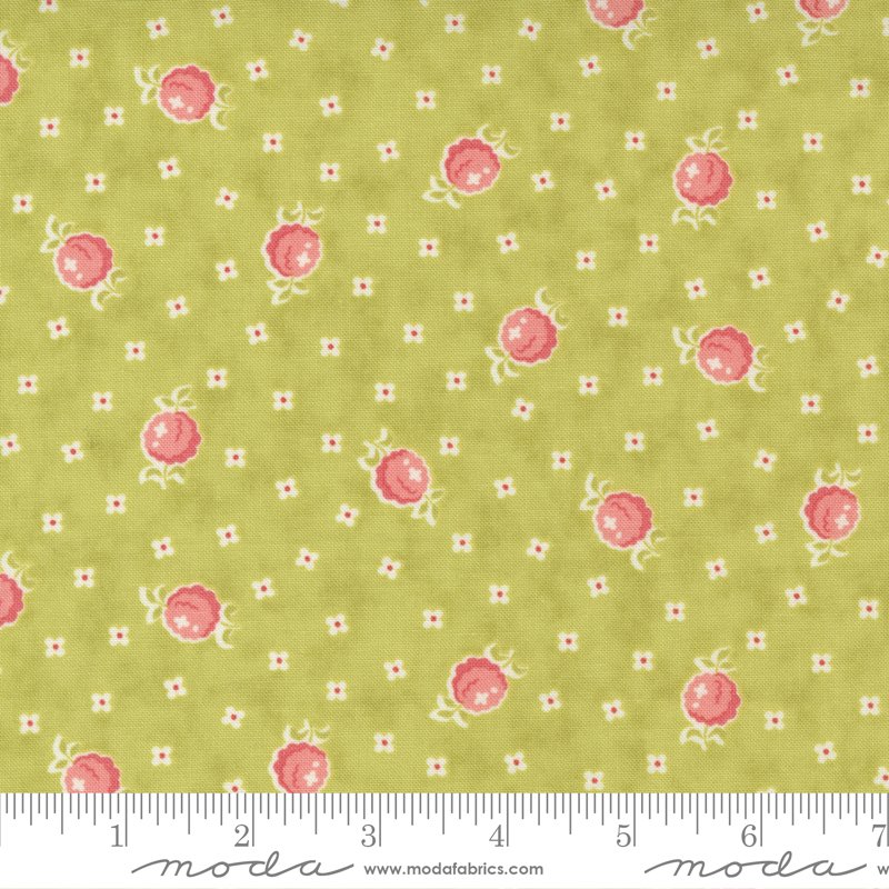 Stitched Raspberry Light Green 