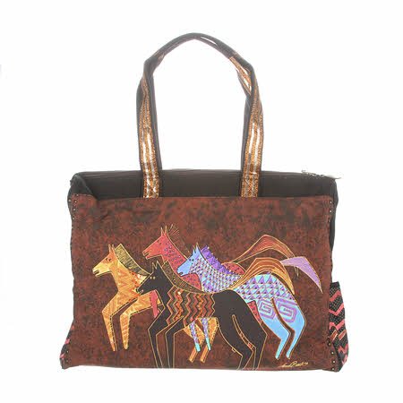horse tote travel bag Custom with Zipper, Lover Personalized Tote, Custom Name Canvas Bag, Equestrian Gift, Beach Lake Trip Tote featuring a striking horse silhouette print and genuine leather accents AWST Int Lila Travel Duffle