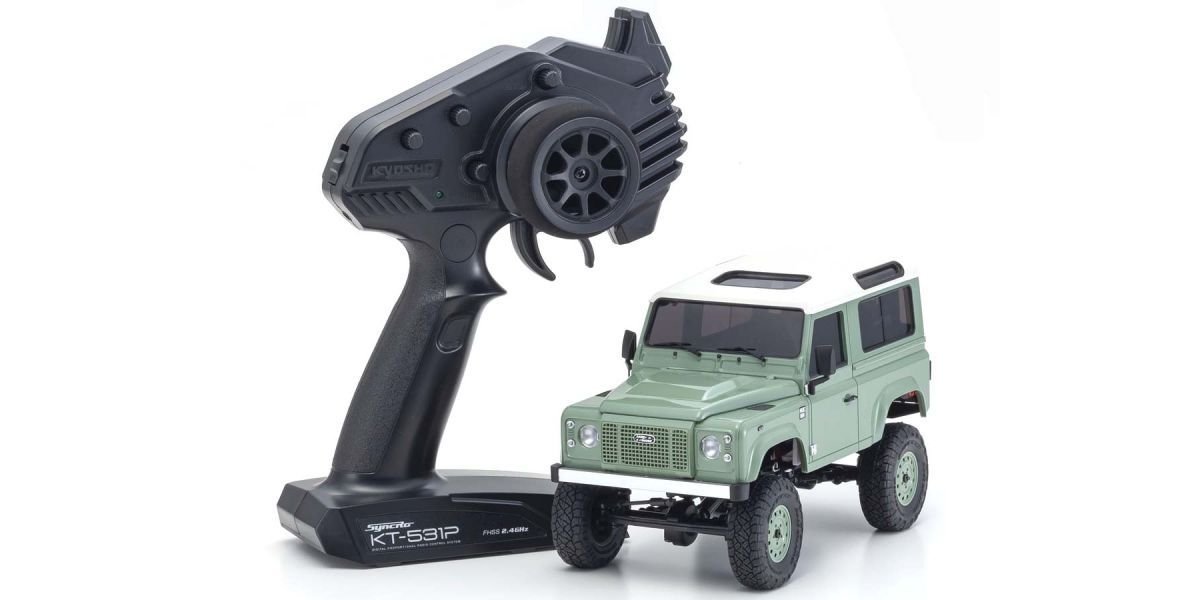 MINI-Z 4x4 MX-01 Land Rover Defender (Green/White) - 4548565423309